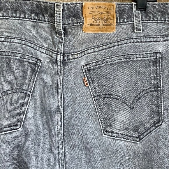 Vintage 90s LEVI’S Mens Jeans Sz 34x34 SIGNATURE Flex Brown Tab Black Wash Pants - Picture 1 of 11